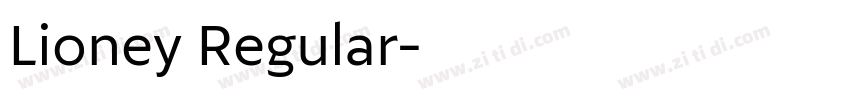 Lioney Regular字体转换